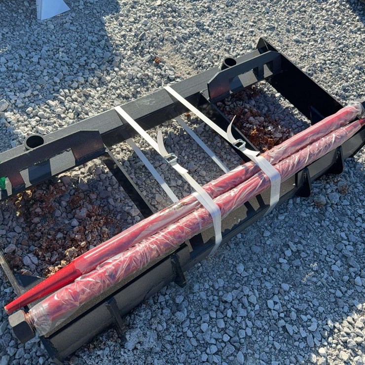 Skid steer bale fork