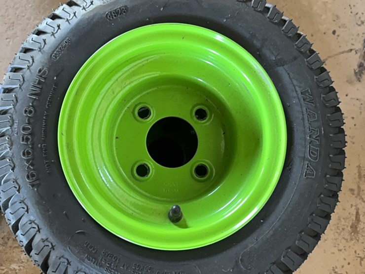 new-pair-of-16x6.50-8-tire-with-4-lug-wheel-image-1