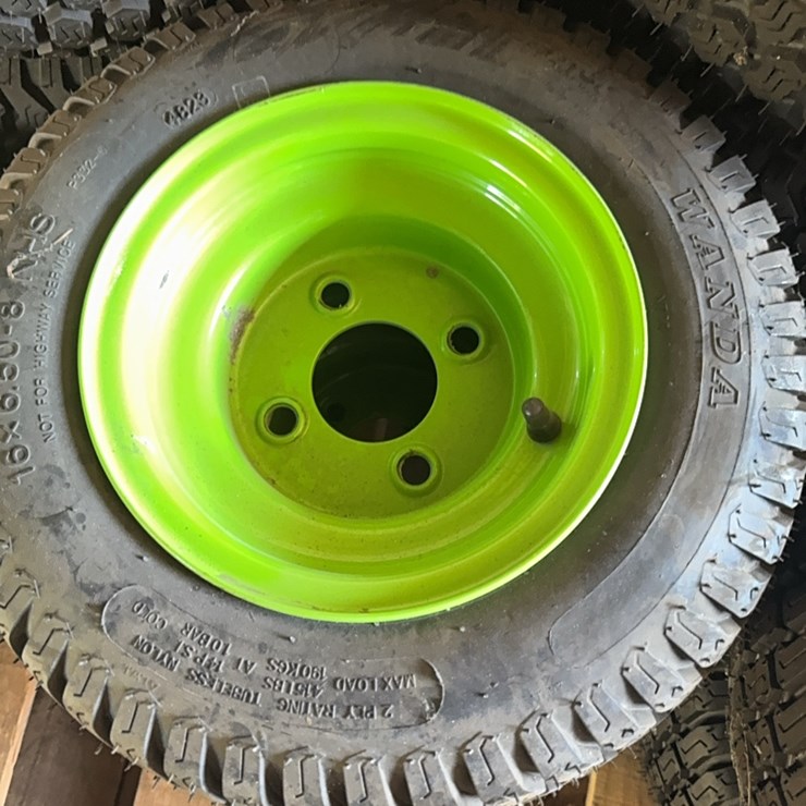 new Pair of 16x6.50-8 Tire With 4 Lug Wheel