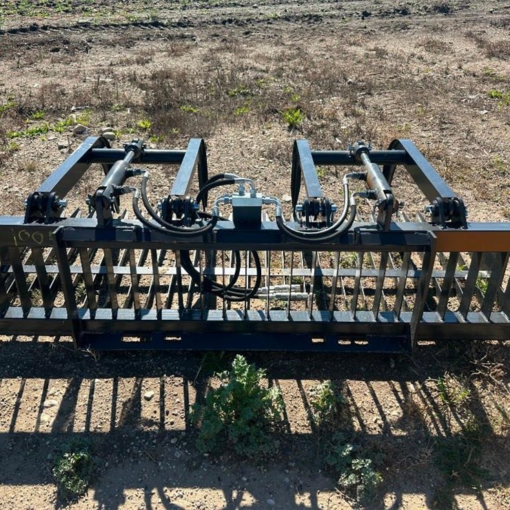 JCT Skid Steer Rock Bucket with Grapple