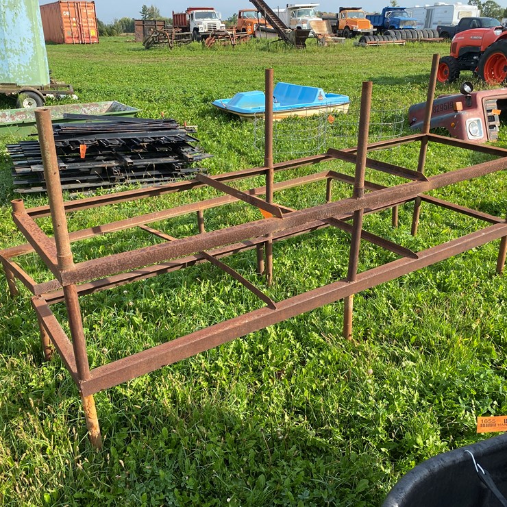#1654 • (3) Steel Angle Iron Racks