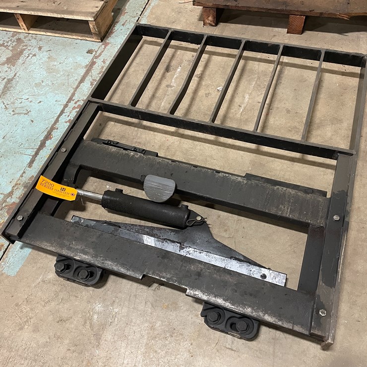 #7200 • Forklift Side Shift Plate with Load Back Rest