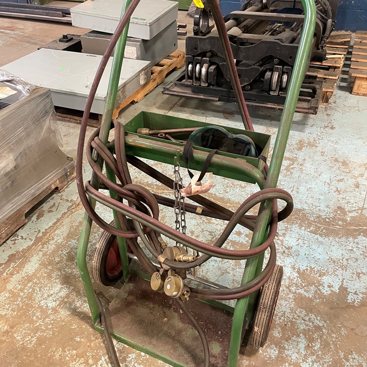 #7241 • Torch Tank Cart, Hoses and Gauges