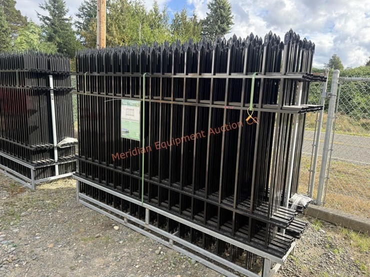 10'-x-7'-wrought-iron-style-steel-site-fence-image-3