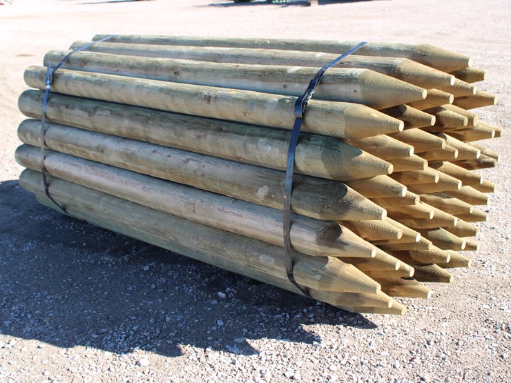 #4243-•-#4243---treated-posts---5-6-in-x-8ft-pointed-ends-image-2
