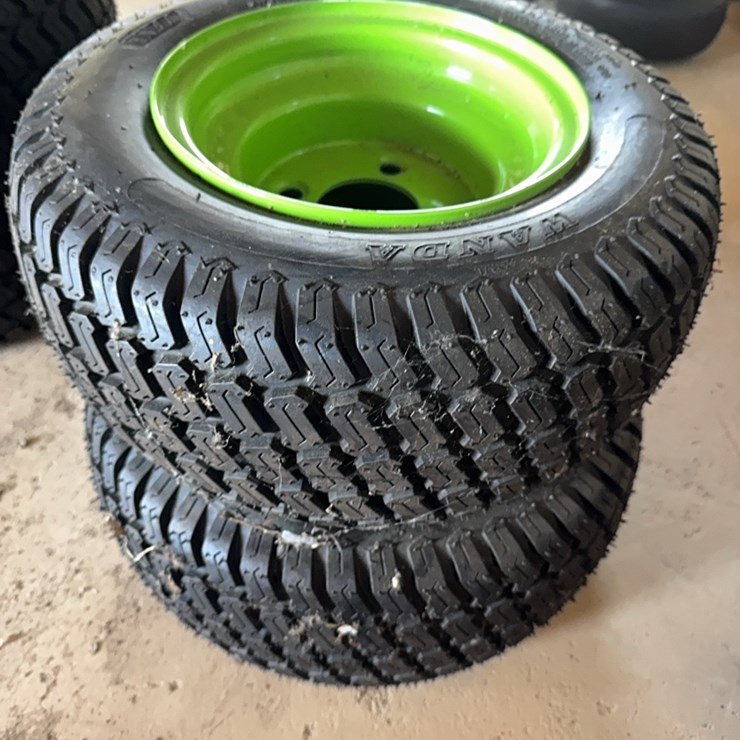 new Pair of 16x6.50-8 Tire With 4 Lug Wheel