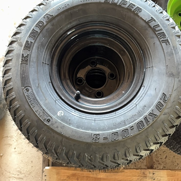 new Pair of 20x10-8 Tire With 4 Lug Wheel