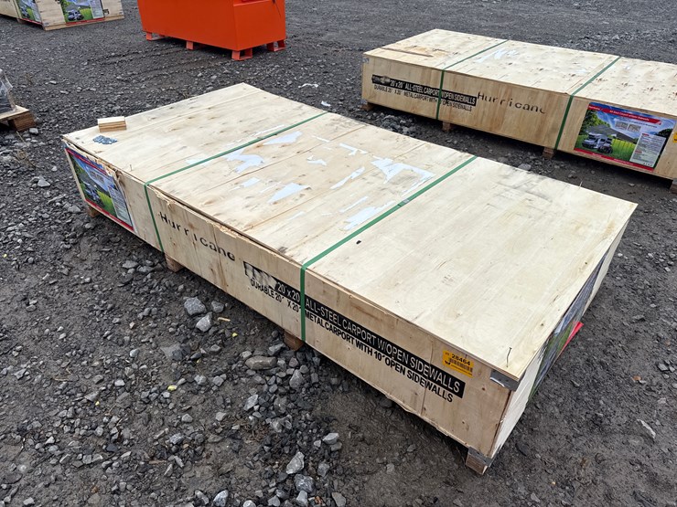 #28464-•-unused-hurricane-msc2020f-20'x20'-all-steel-carport-w/open-side-walls-image-3