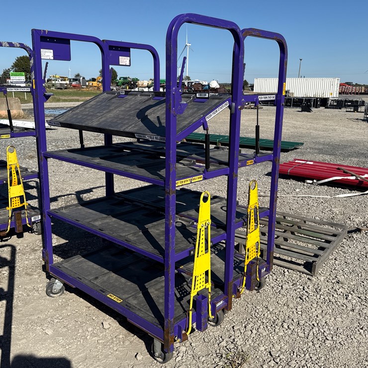 #28423 • Lot of (2) Industrial Warehouse Carts