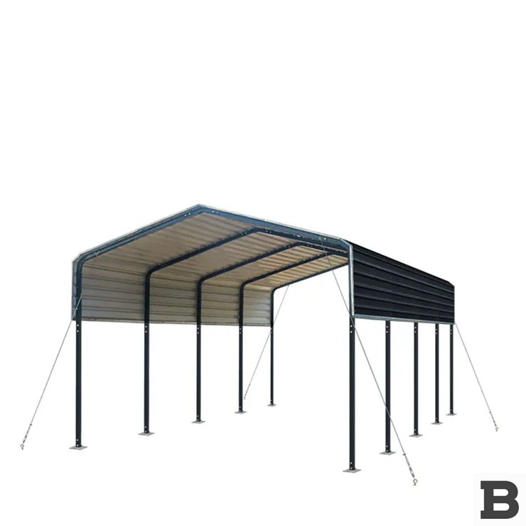 TMG TMG-MSC1220 12’ X 20’ Metal Garage Carport Shed