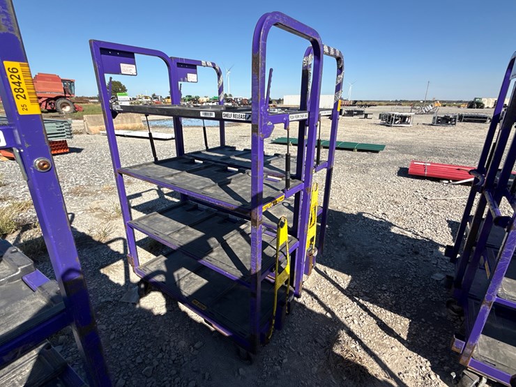 #28425-•-lot-of-(2)-industrial-warehouse-carts-image-4