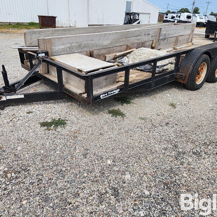 2005 Rice 16' T/A Flatbed Trailer
