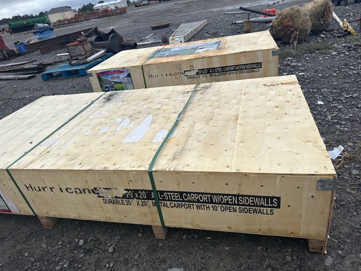 #28461-•-unused-hurricane-msc2020f-20'x20'-all-steel-carport-w/open-side-walls-image-7