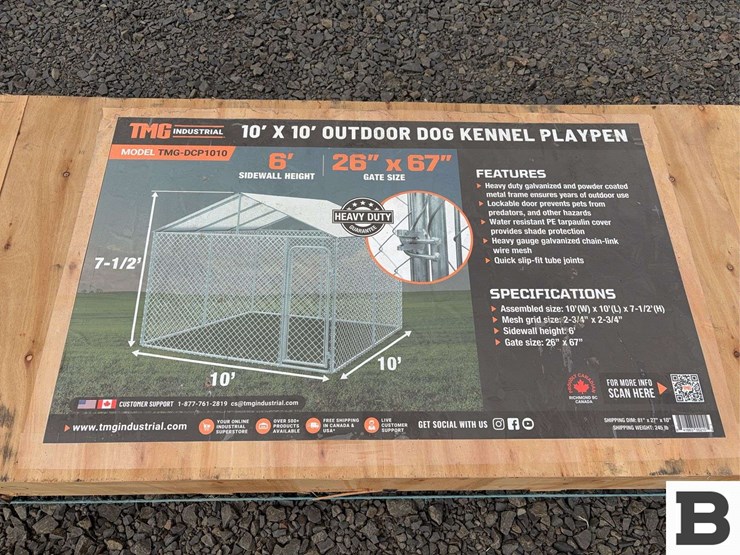 tmg-tmg-dcp1010-10’x10’-outdoor-dog-kennel-playpen-image-4