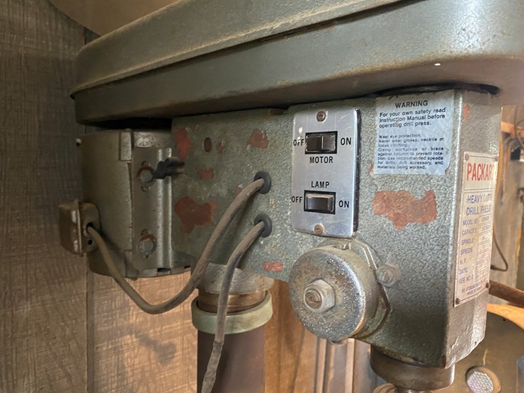#61-•-#169-•-packard-1/2-hp-heavy-duty-drill-press.-image-7