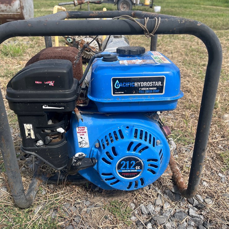 #185 • PACIFIC HYDROSTAR 212 CC GAS POWERED TRASH PUMP