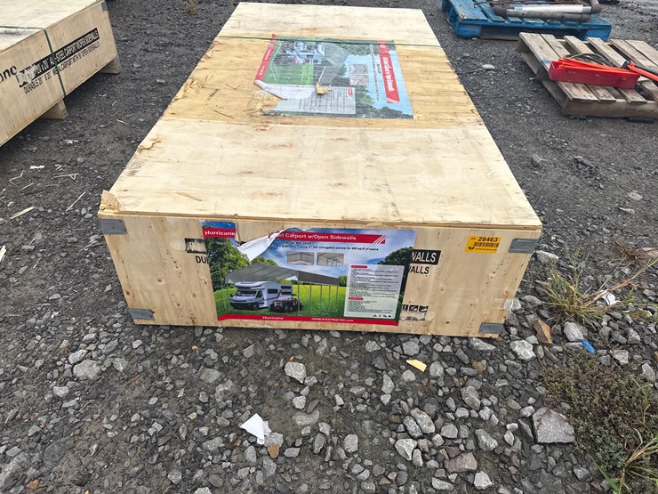 #28463-•-unused-hurricane-msc2020f-20'x20'-all-steel-carport-w/open-side-walls-image-5