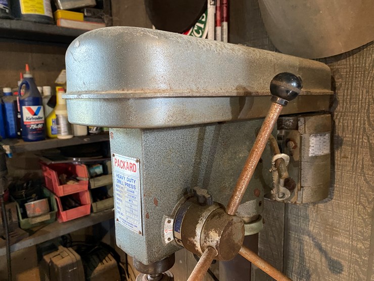 #61-•-#169-•-packard-1/2-hp-heavy-duty-drill-press.-image-2