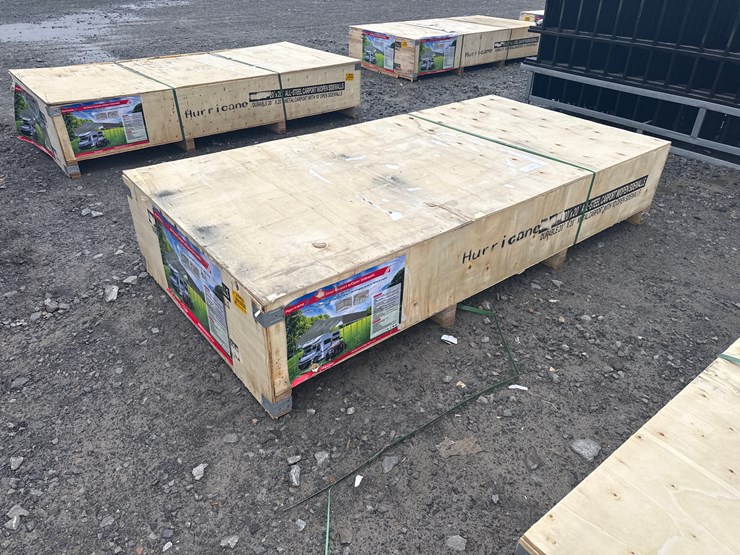 #28462-•-unused-hurricane-msc2020f-20'x20'-all-steel-carport-w/open-side-walls-image-4