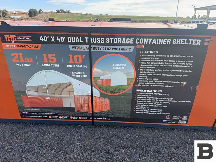 tmg-tmg-dt4041cf-40’x40’-dual-truss-storage-container-shelter-image-5