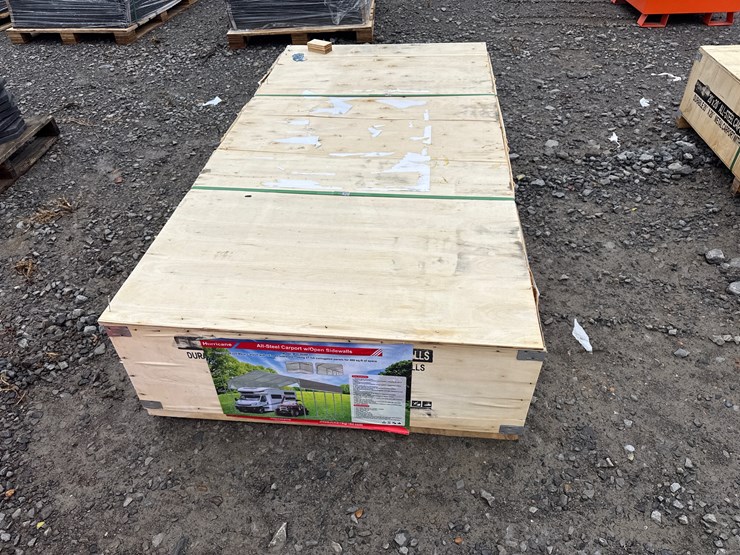 #28464-•-unused-hurricane-msc2020f-20'x20'-all-steel-carport-w/open-side-walls-image-8