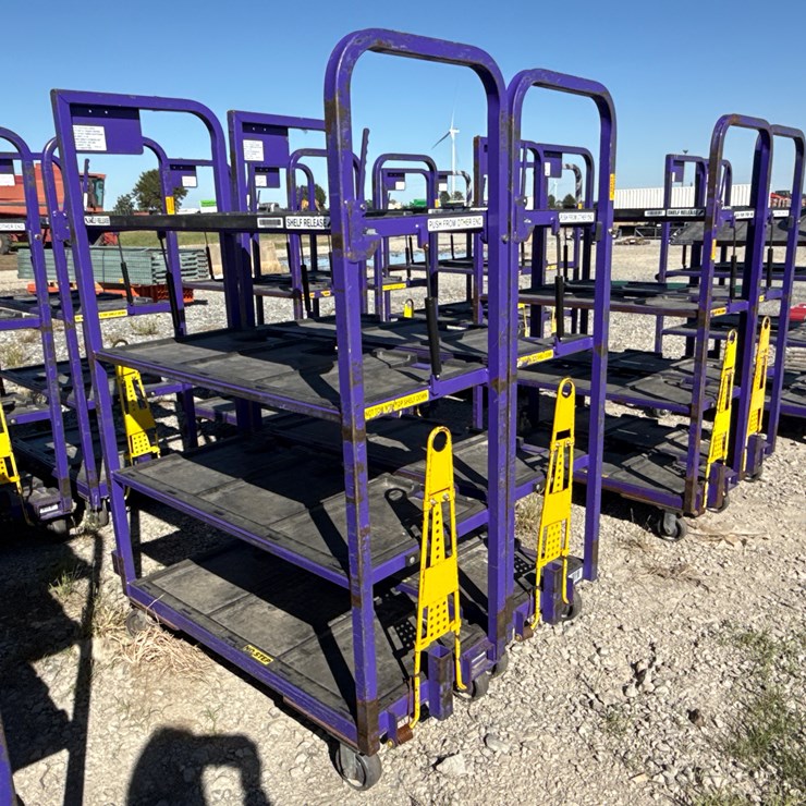 #28424 • Lot of (2) Industrial Warehouse Carts