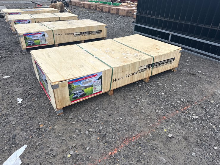 #28466-•-unused-hurricane-msc2020f-20'x20'-all-steel-carport-w/open-side-walls-image-2