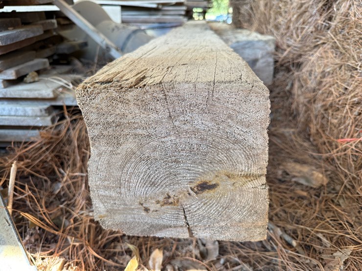 #55-•-#1010-•-(2)-32+-foot-hand-cut-heartpine-beams-image-9