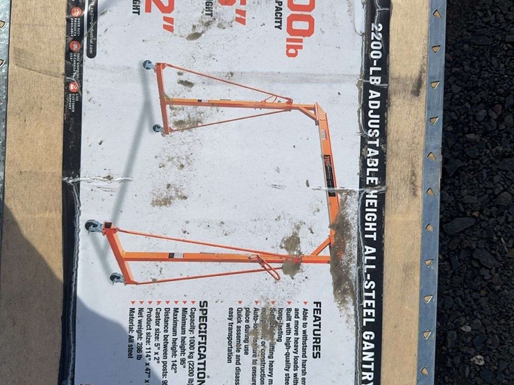 tmg-tmg-agc11-2200lb-adjustable-height-all-steel-gantry-crane-image-4