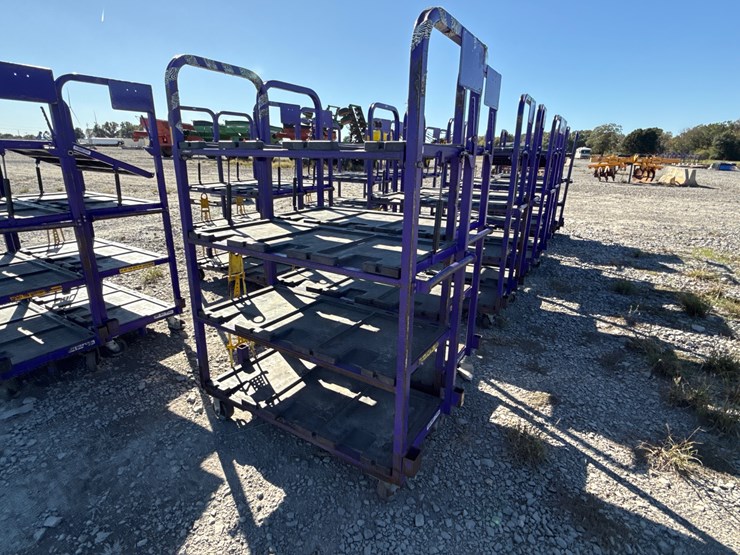 #28425-•-lot-of-(2)-industrial-warehouse-carts-image-1