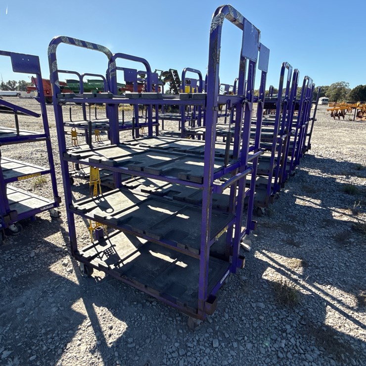 #28425 • Lot of (2) Industrial Warehouse Carts