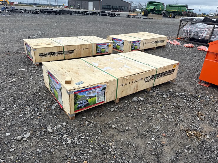 #28464-•-unused-hurricane-msc2020f-20'x20'-all-steel-carport-w/open-side-walls-image-4