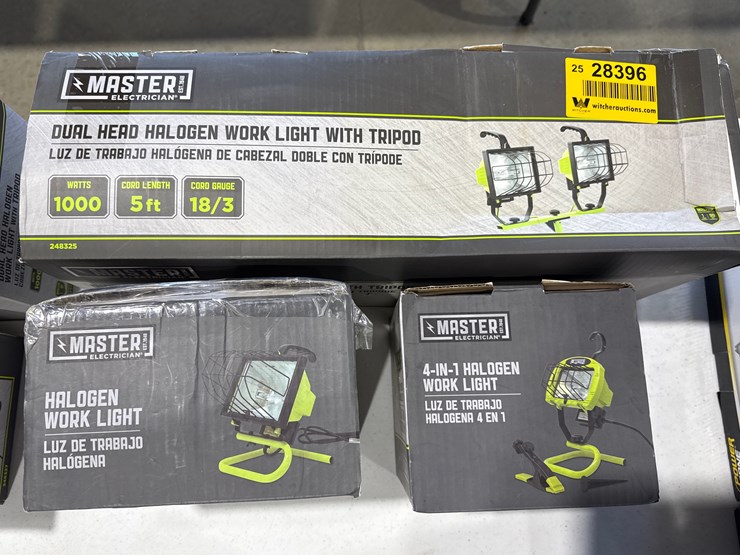 #28396-•-lot-of-master-electrician-halogen-work-lights-&-tripod-image-8
