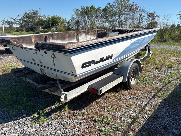 #143-•-cajun-bass-boat-hull-&-trailer-image-1