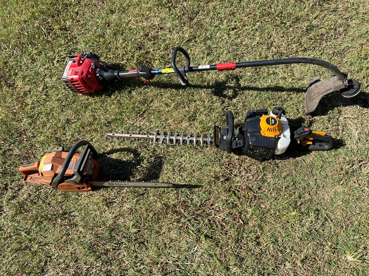 #98-•-#212-•-husqvarna-gas-powered-chain-saw;-poulanpro-gas-powered-hedge-trimmer;-troy-bilt-2-cycle-string-trimmer-image-2