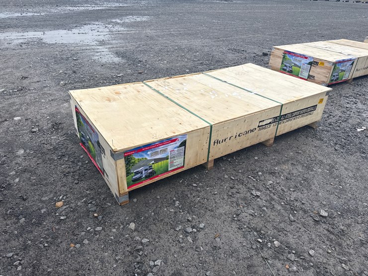 #28466-•-unused-hurricane-msc2020f-20'x20'-all-steel-carport-w/open-side-walls-image-4