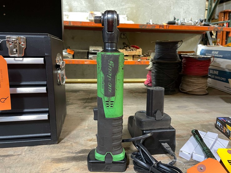 #8541-•-snap-on-3/8"-power-ratchet-wrench-with-batteries-and-charger-(pr12)-image-1