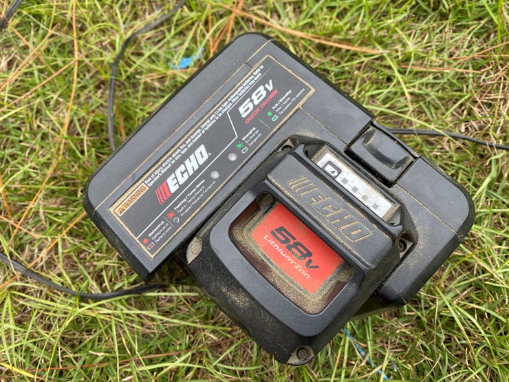 #69-•-#177-•-echo-58-v-electric-string-trimmer-with-charger-and-two-batteries.-image-7