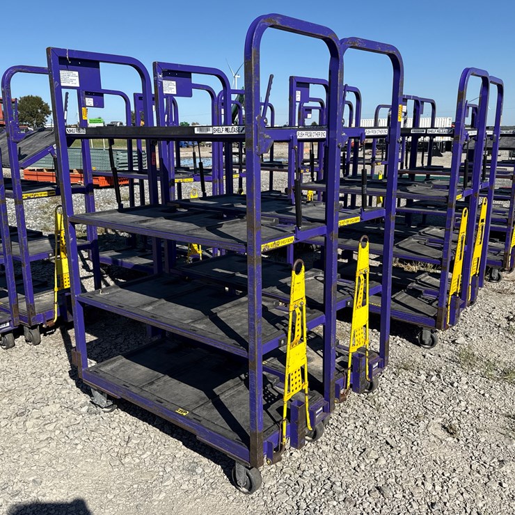 #28428 • Lot of (2) Industrial Warehouse Carts