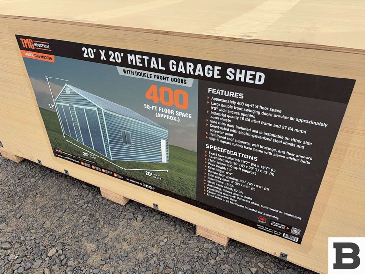 tmg-tmg-ms2020-20’-x-20’-metal-garage-shed-image-4