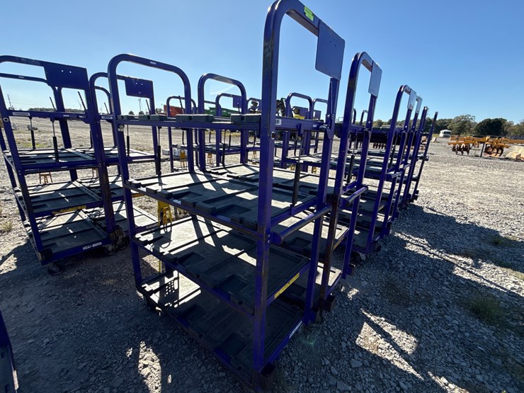 #28426-•-lot-of-(2)-industrial-warehouse-carts-image-1