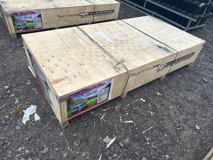 #28461-•-unused-hurricane-msc2020f-20'x20'-all-steel-carport-w/open-side-walls-image-4