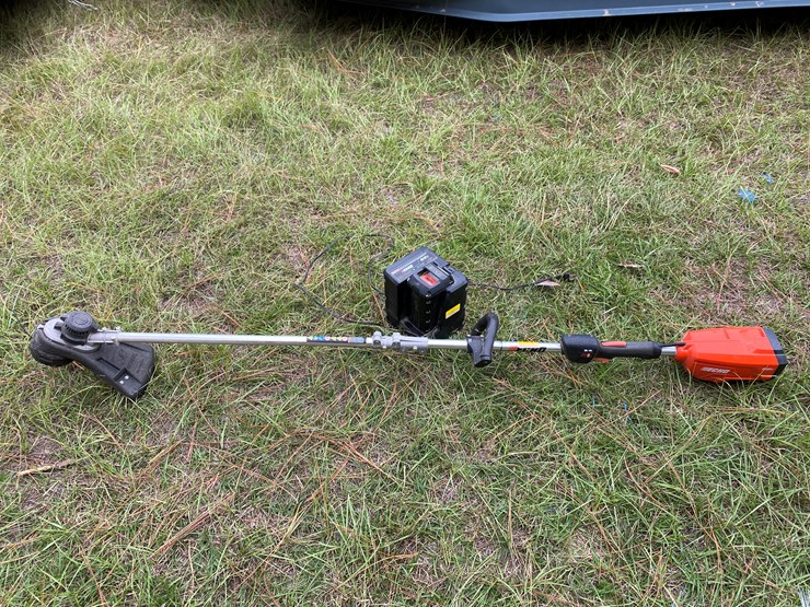 #69-•-#177-•-echo-58-v-electric-string-trimmer-with-charger-and-two-batteries.-image-1