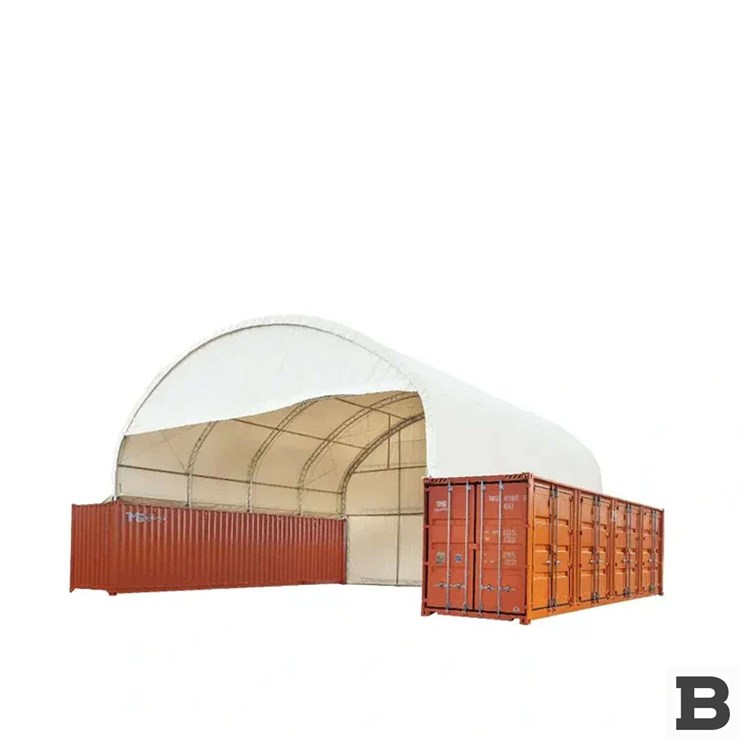 TMG TMG-DT4041CF 40’x40’ Dual Truss Storage Container Shelter