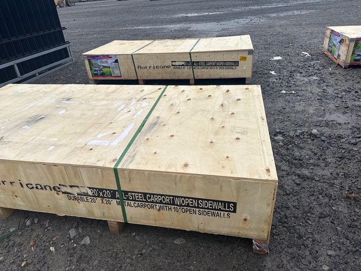 #28462-•-unused-hurricane-msc2020f-20'x20'-all-steel-carport-w/open-side-walls-image-8