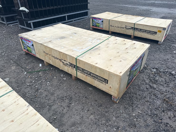 #28462-•-unused-hurricane-msc2020f-20'x20'-all-steel-carport-w/open-side-walls-image-3