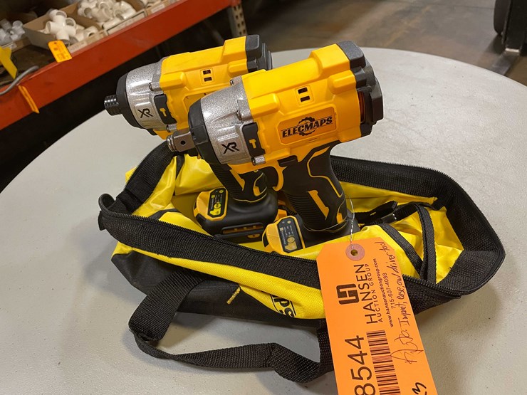 #8544-•-dewalt-compatible-20-volt-cordless-1/2"-impact-and-1/4"-impact-driver-in-carrying-bag-(pr13)-image-1