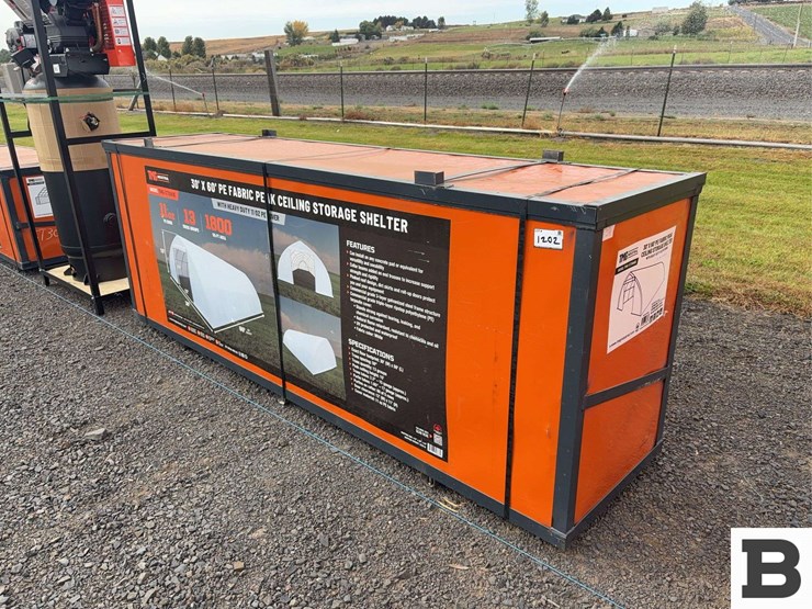 tmg-tmg-st3060e-30’x60’-pe-fabric-peak-ceiling-storage-shelter-image-3
