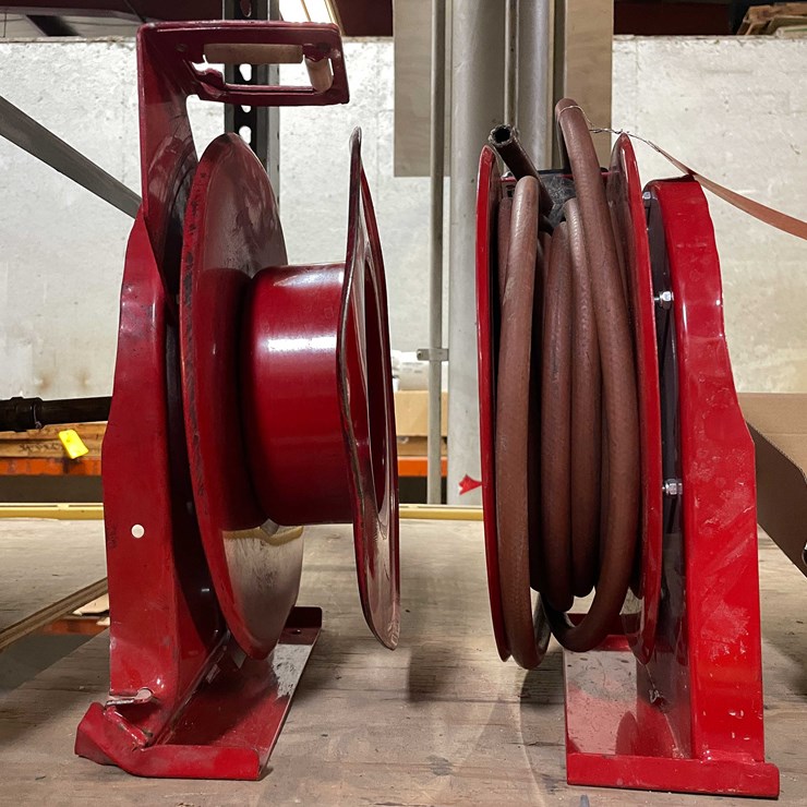 #8525 • Two Reelcraft Air Hose Reels (PR12)