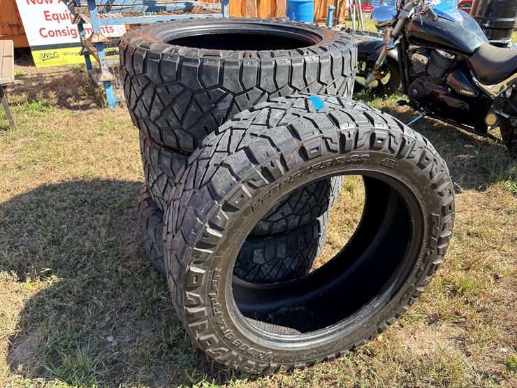 #99-•-#237-•-(4)-nitto-ridge-grappler-tires---lt295/55/r22-image-1